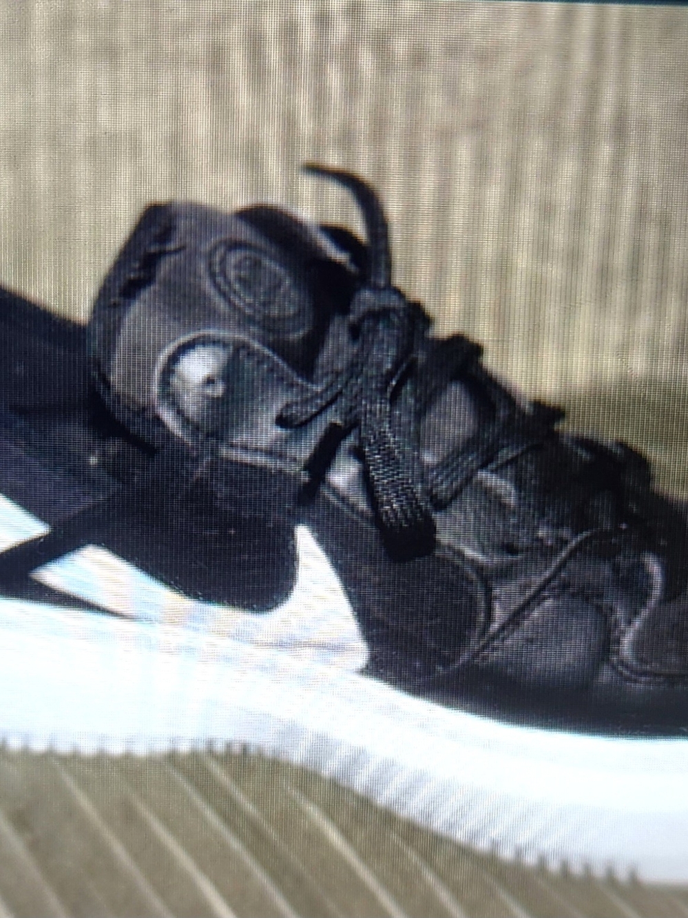 Nike Court Vision Alta TXT Black White Womens Size 10